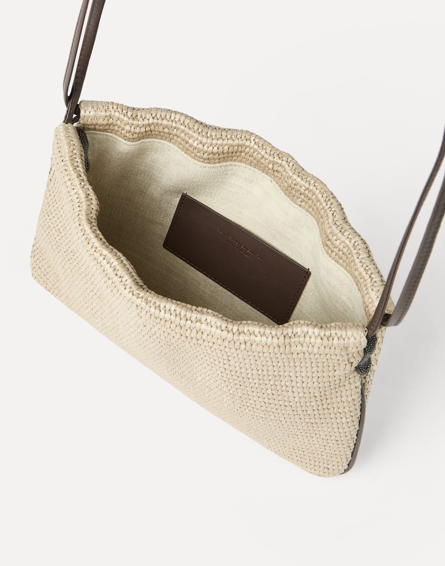 BC Duo 精美网眼手拿包 米黄 女款 - Brunello Cucinelli