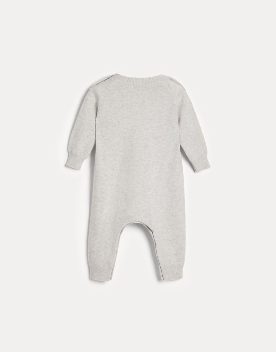 Комбинезон Baby Bernie из трикотажа Светло-Серый Малыши - Brunello Cucinelli