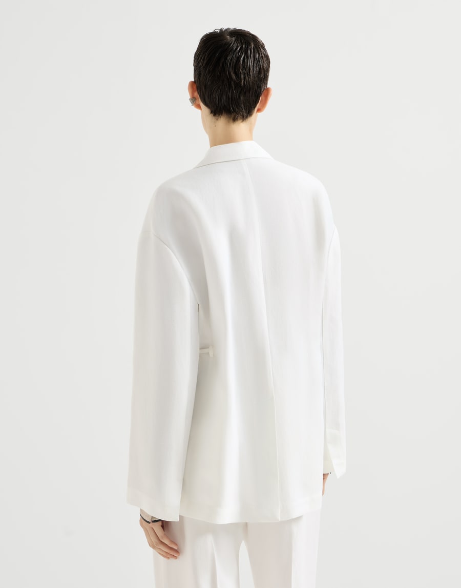 Fluid twill blazer Panama Woman - Brunello Cucinelli