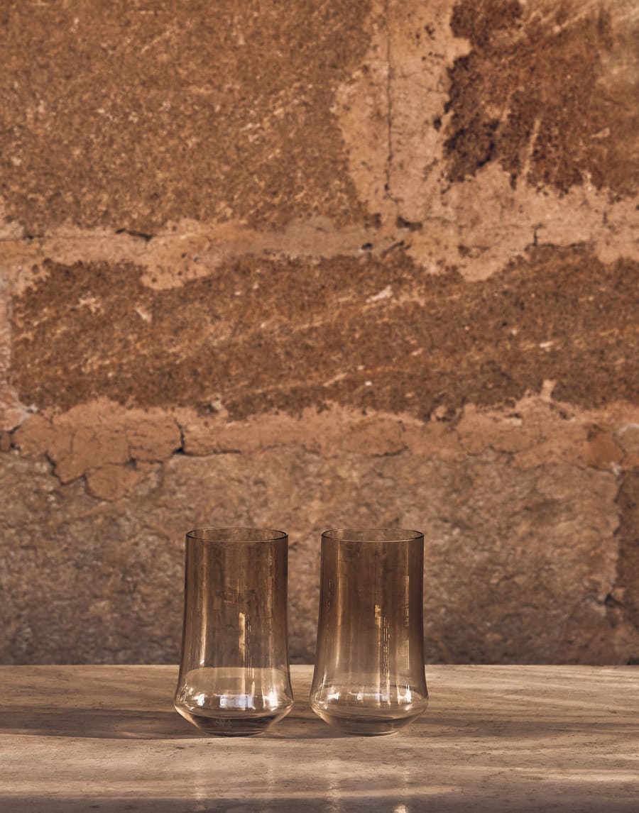 Pair of Murano glasses Natural Lifestyle - Brunello Cucinelli