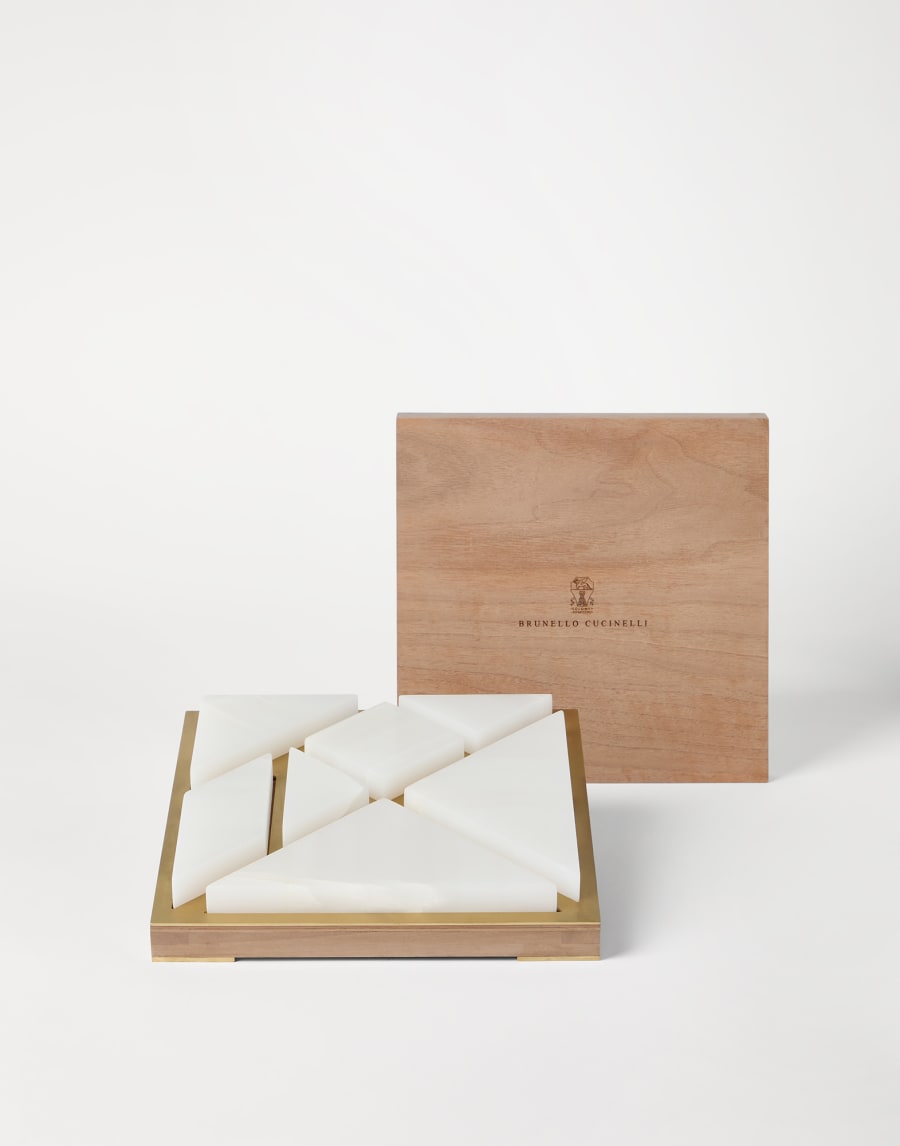 Juego Tangram Beige Lifestyle - Brunello Cucinelli