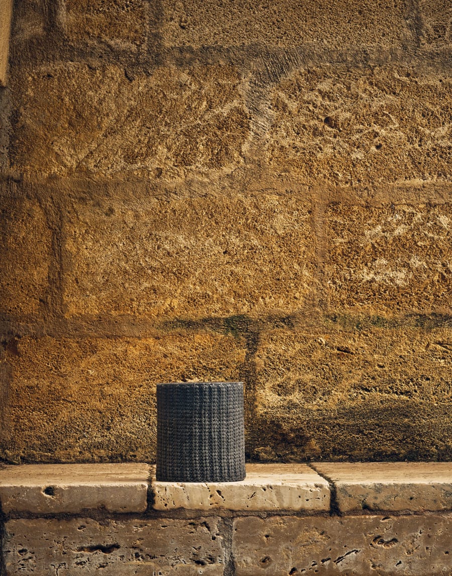 Large wax lantern Medium Grey Lifestyle - Brunello Cucinelli