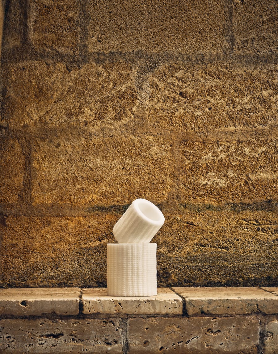 Small wax lantern White Lifestyle - Brunello Cucinelli