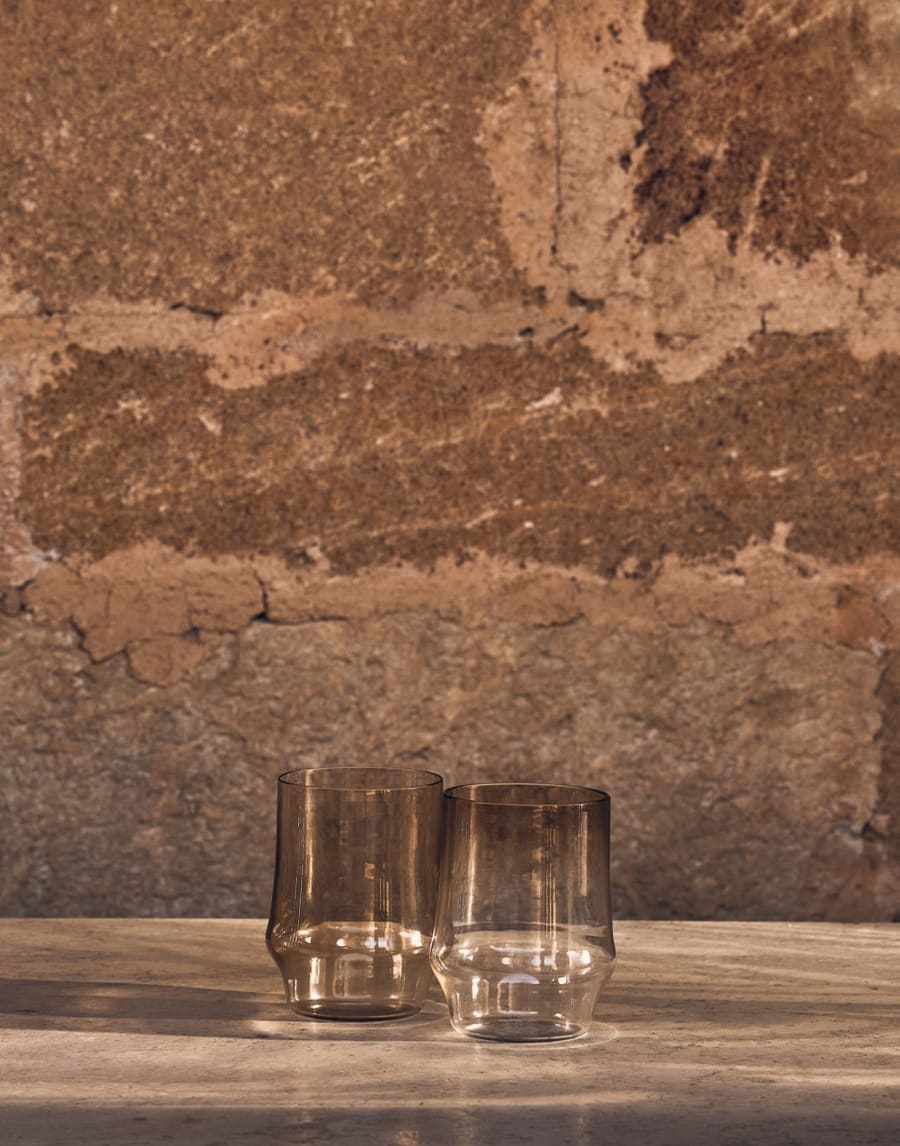 무라노 유리 칵테일 잔 내추럴 라이프스타일 - Brunello Cucinelli
