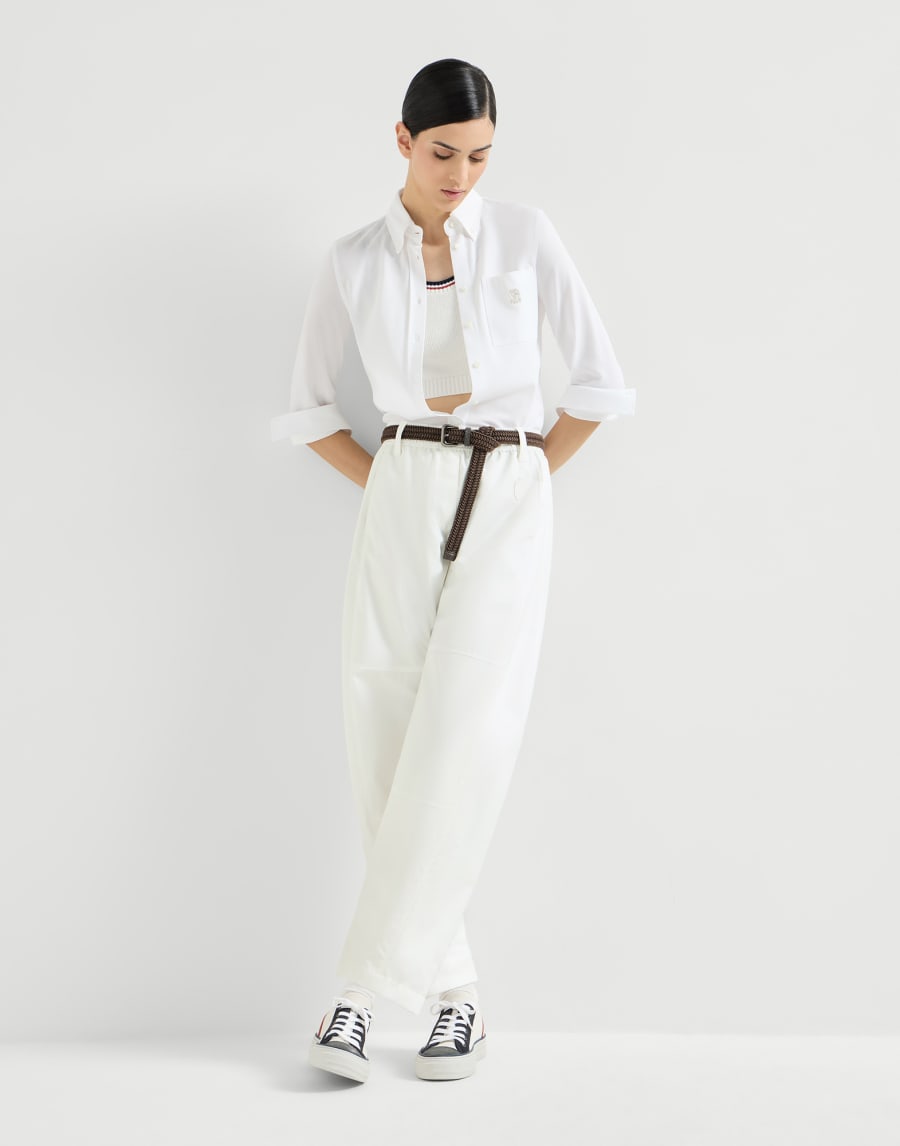 Брюки Track Ergonomic Белый Женщина - Brunello Cucinelli