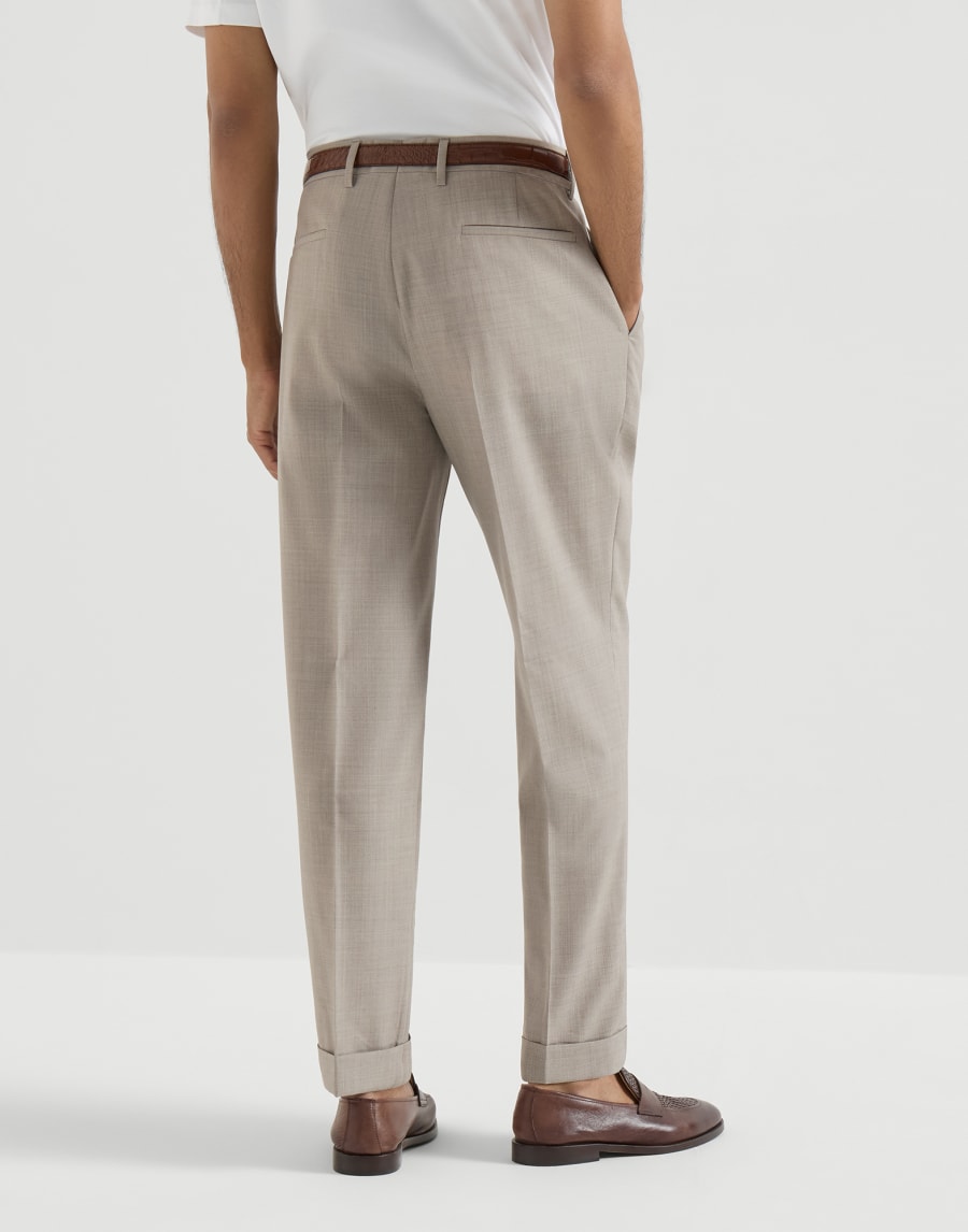Virgin wool trousers Brown Man - Brunello Cucinelli