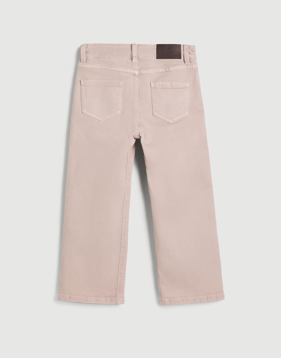 Flared trousers with monili Pink Girls - Brunello Cucinelli