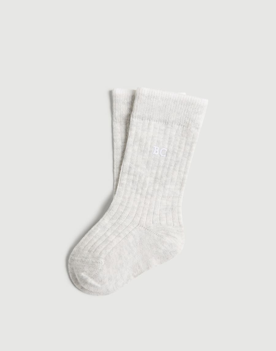 Bernie Baby socks Light Grey Baby - Brunello Cucinelli