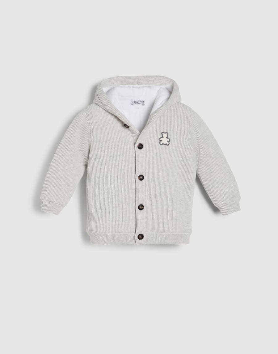 Cardigan Bébé en coton Brouillard Bébé - Brunello Cucinelli