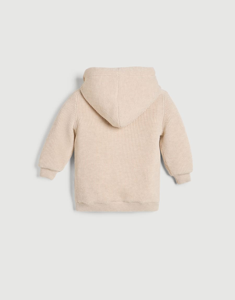 Cardigan Bébé en coton Sable Bébé - Brunello Cucinelli
