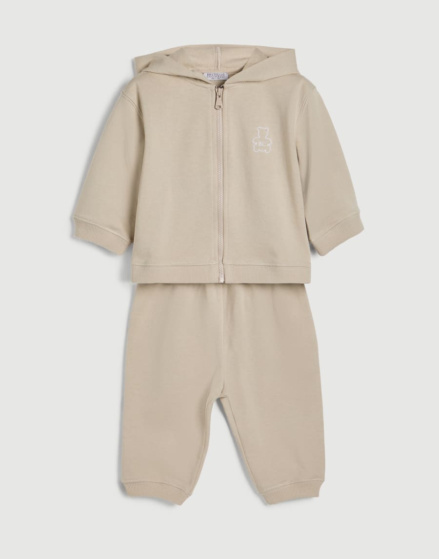 French terry Baby Bernie matching set Sand Baby - Brunello Cucinelli