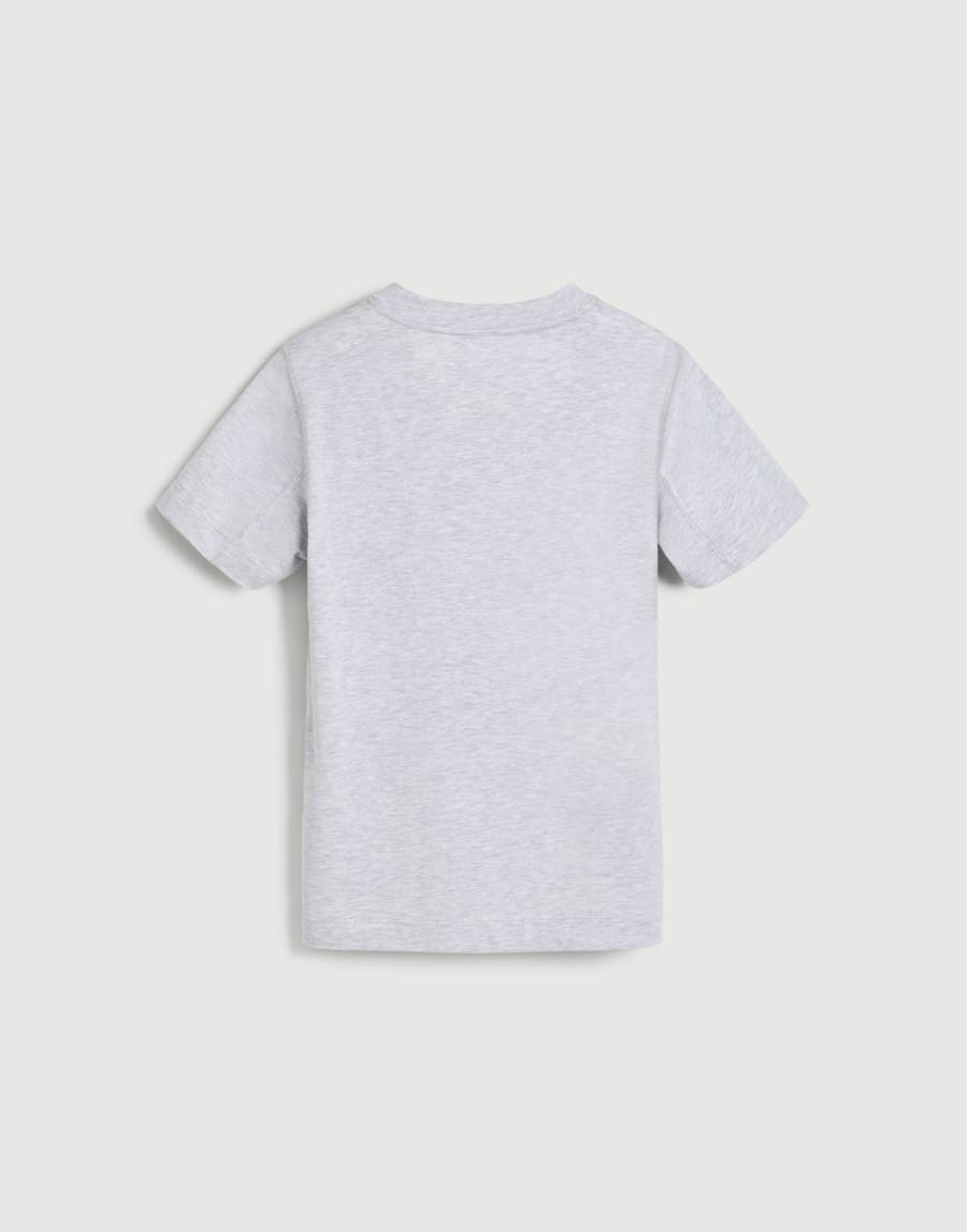 T-shirt with print Light Grey Boys - Brunello Cucinelli