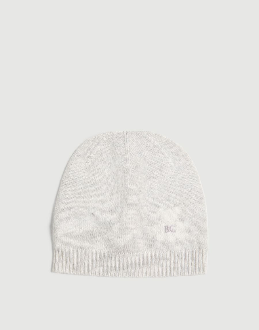 Baby Bernie beanie Light Grey Baby - Brunello Cucinelli