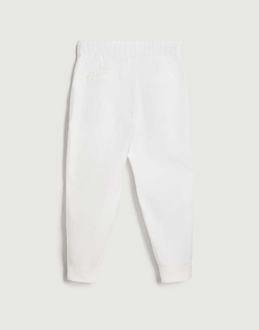 Trousers with crête White Boys - Brunello Cucinelli