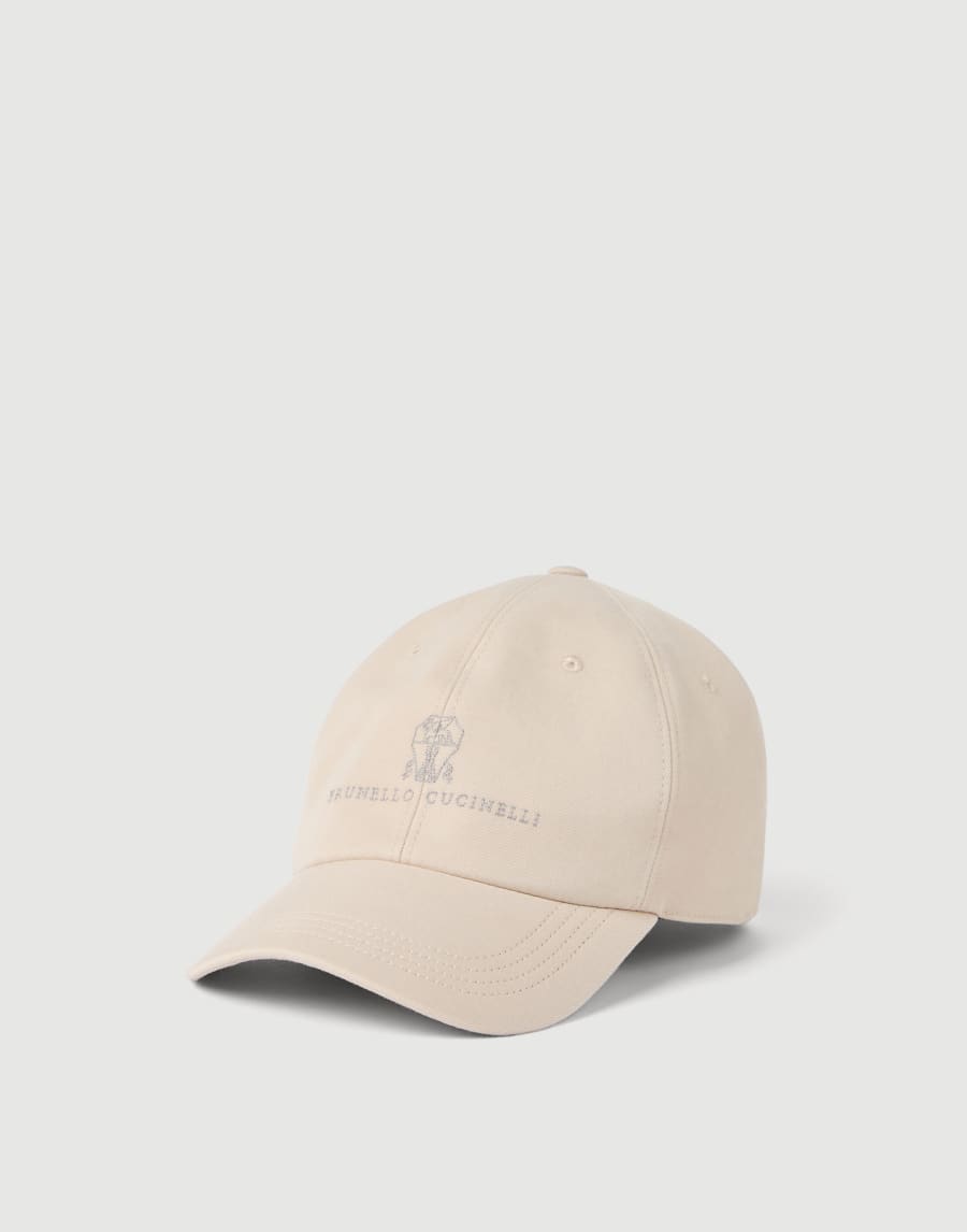 Baseball cap with logo Beige Man - Brunello Cucinelli