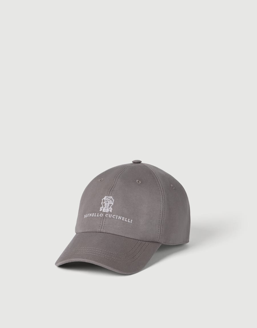 Baseball cap with logo Brown Man - Brunello Cucinelli