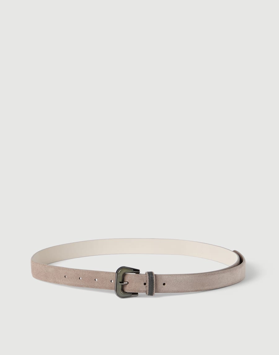 Suede belt Light Brown Woman - Brunello Cucinelli