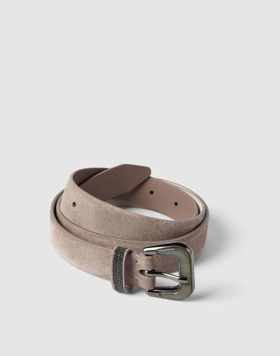 Suede belt Light Brown Woman - Brunello Cucinelli