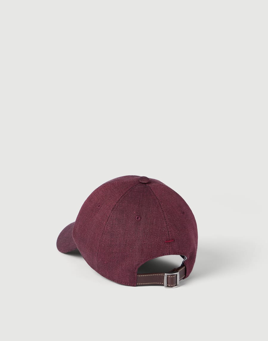 Chevron Baseball cap Cherry Man - Brunello Cucinelli