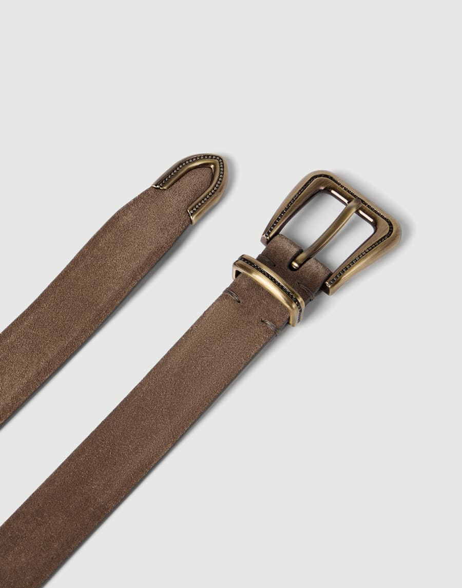 Suede belt Light Brown Woman - Brunello Cucinelli