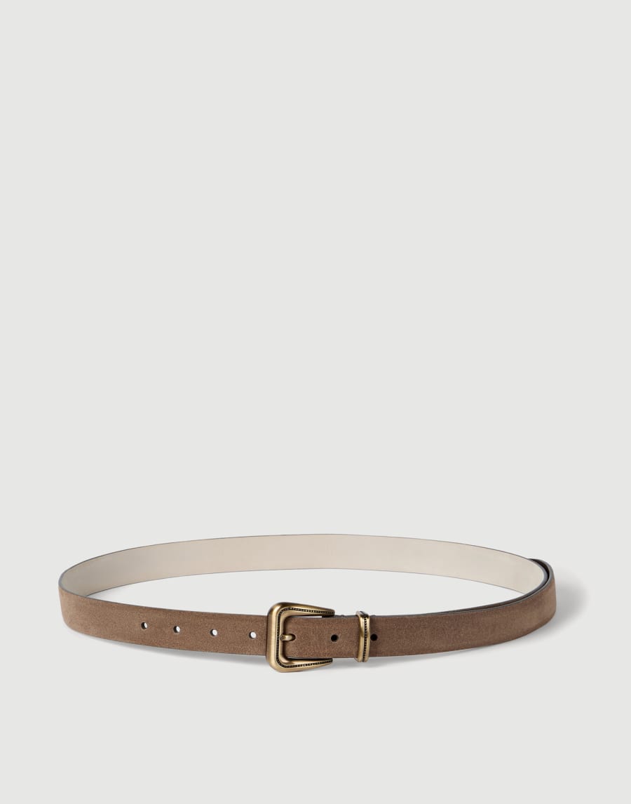 Suede belt Light Brown Woman - Brunello Cucinelli