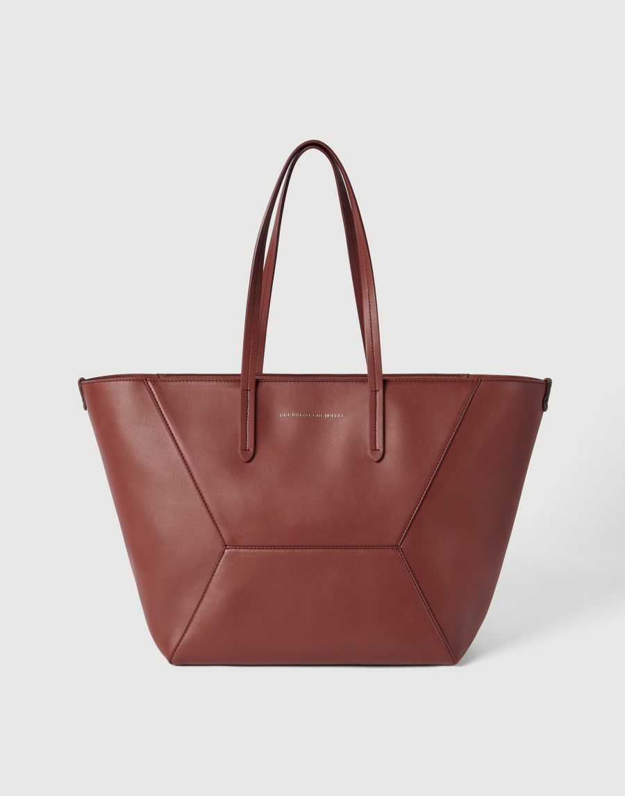 Calfskin BC Duo bag Firebrick Woman - Brunello Cucinelli