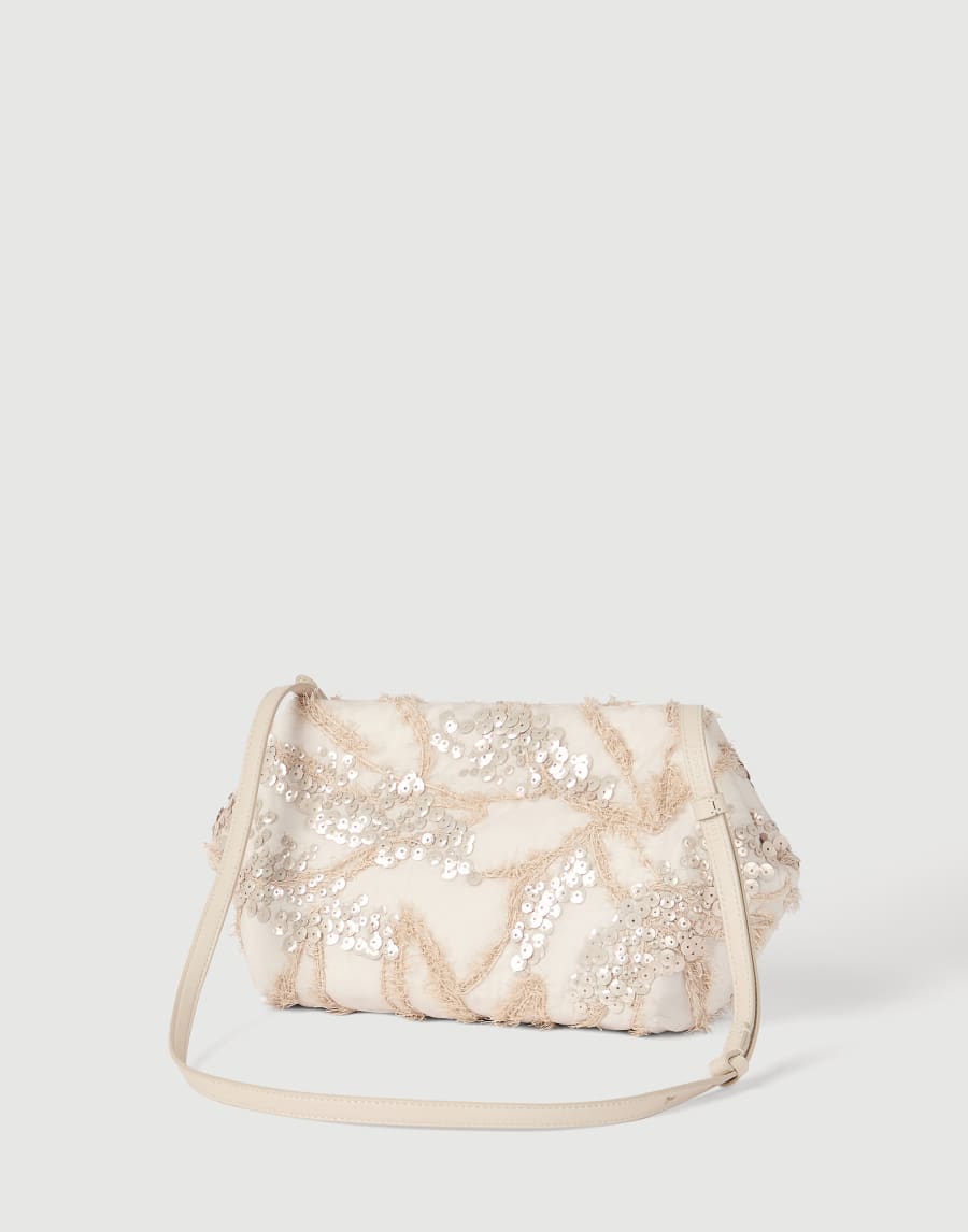 대즐링 씨베드 자수 파우치 백 베이지 여성 - Brunello Cucinelli