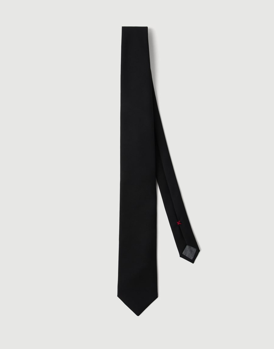 Virgin wool tie Black Man - Brunello Cucinelli