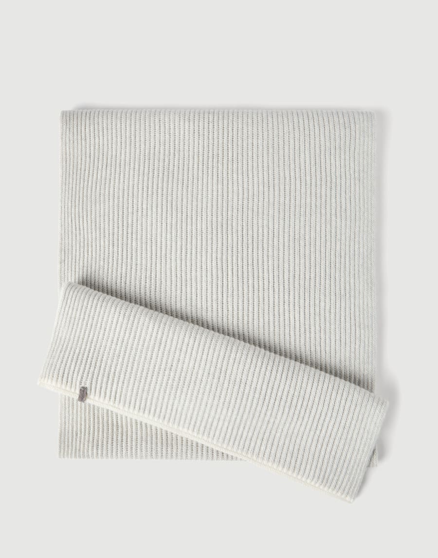 Knit scarf Light Grey Woman - Brunello Cucinelli