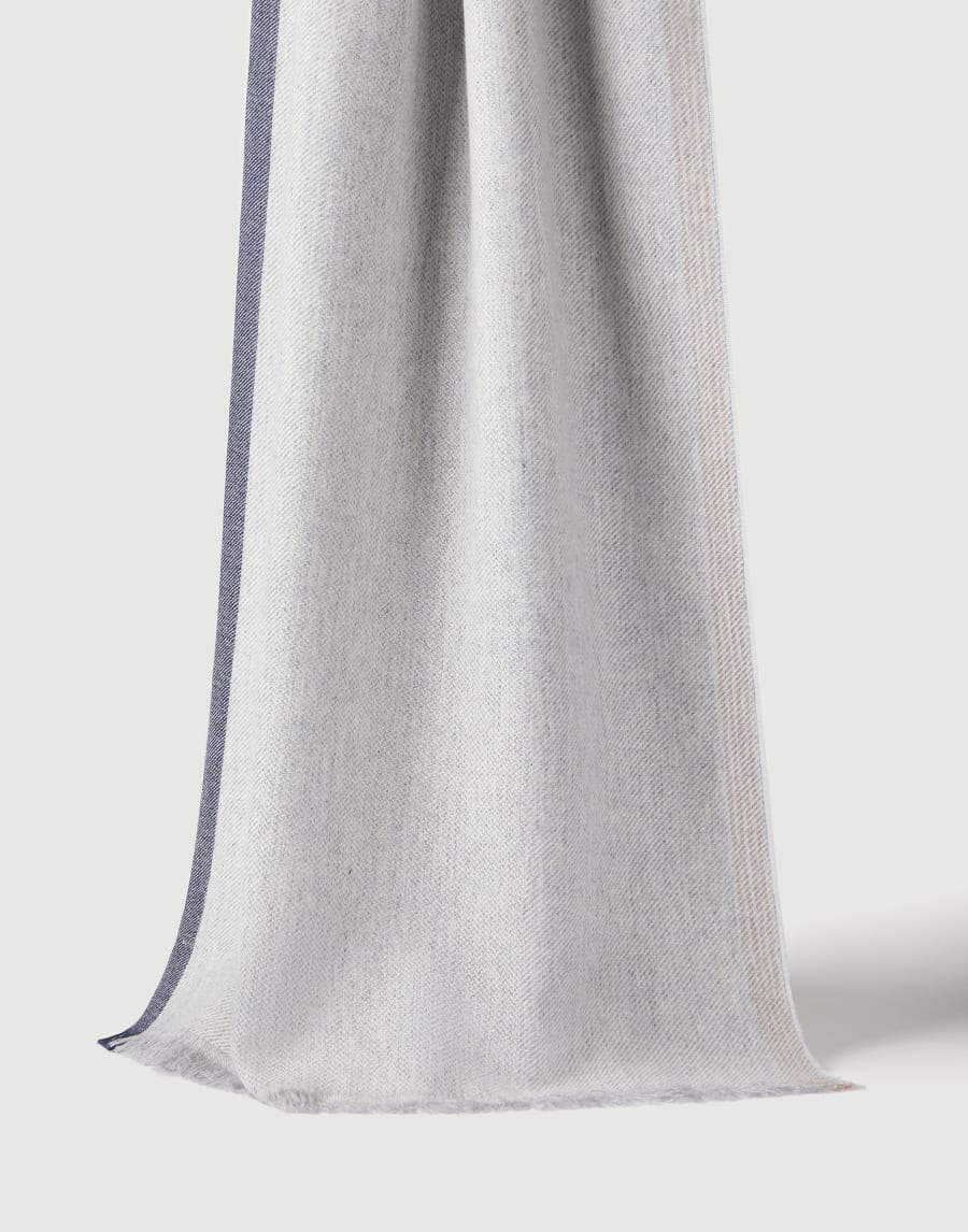 Cashmere scarf Pearl Grey Man - Brunello Cucinelli