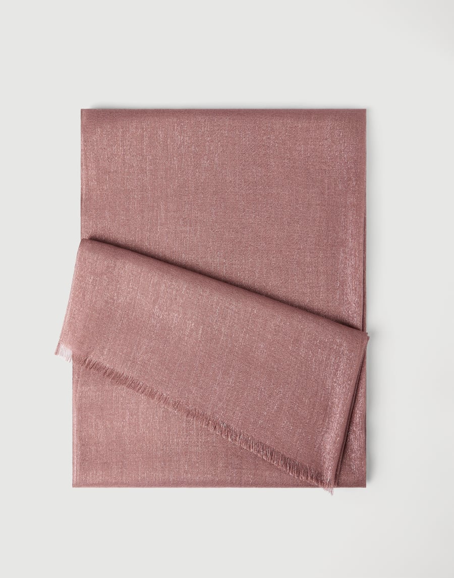 Sparkling scarf Pink Woman - Brunello Cucinelli