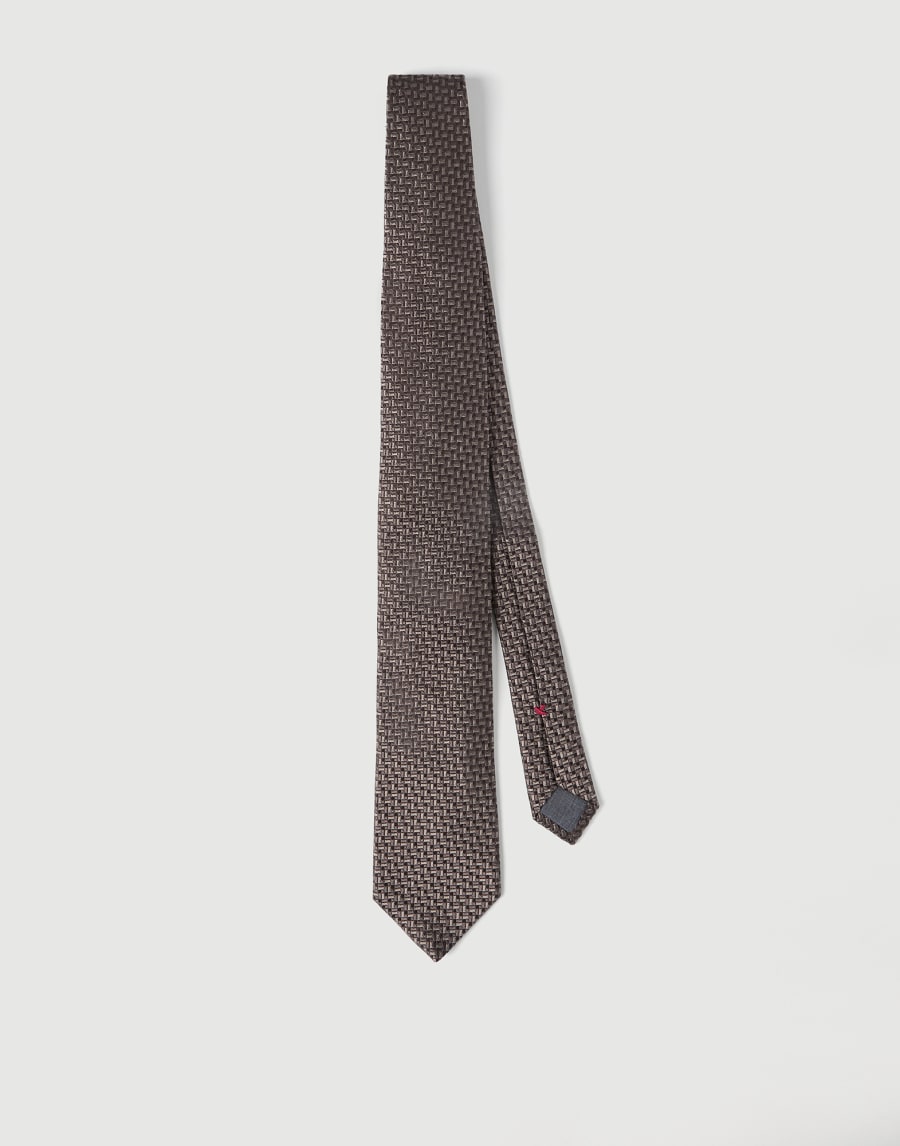 Silk necktie Hazelnut Man - Brunello Cucinelli