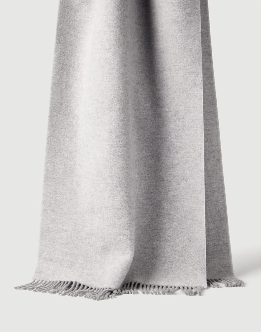 Knit scarf with hood Light Grey Woman - Brunello Cucinelli