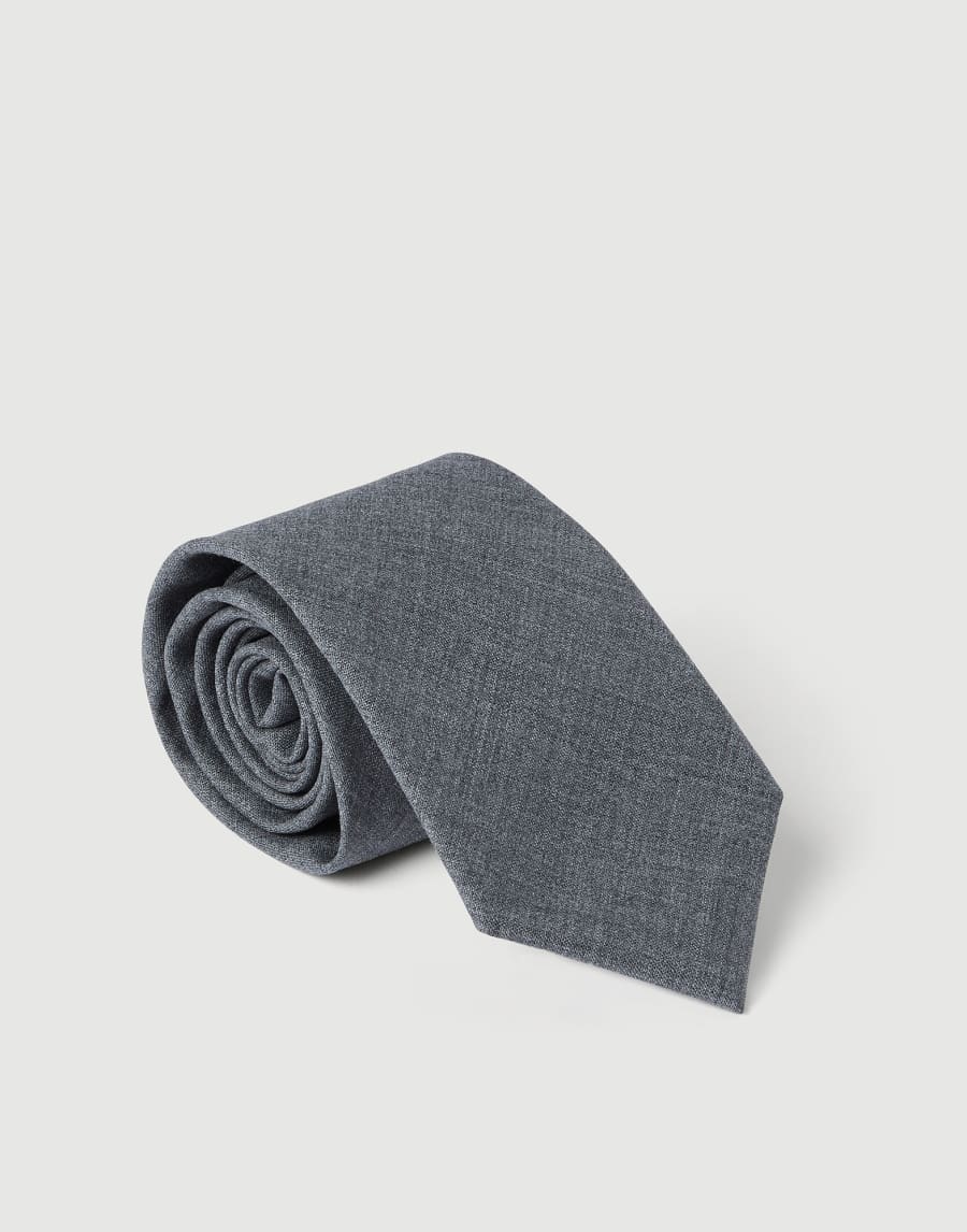 Virgin wool tie Lead Man - Brunello Cucinelli
