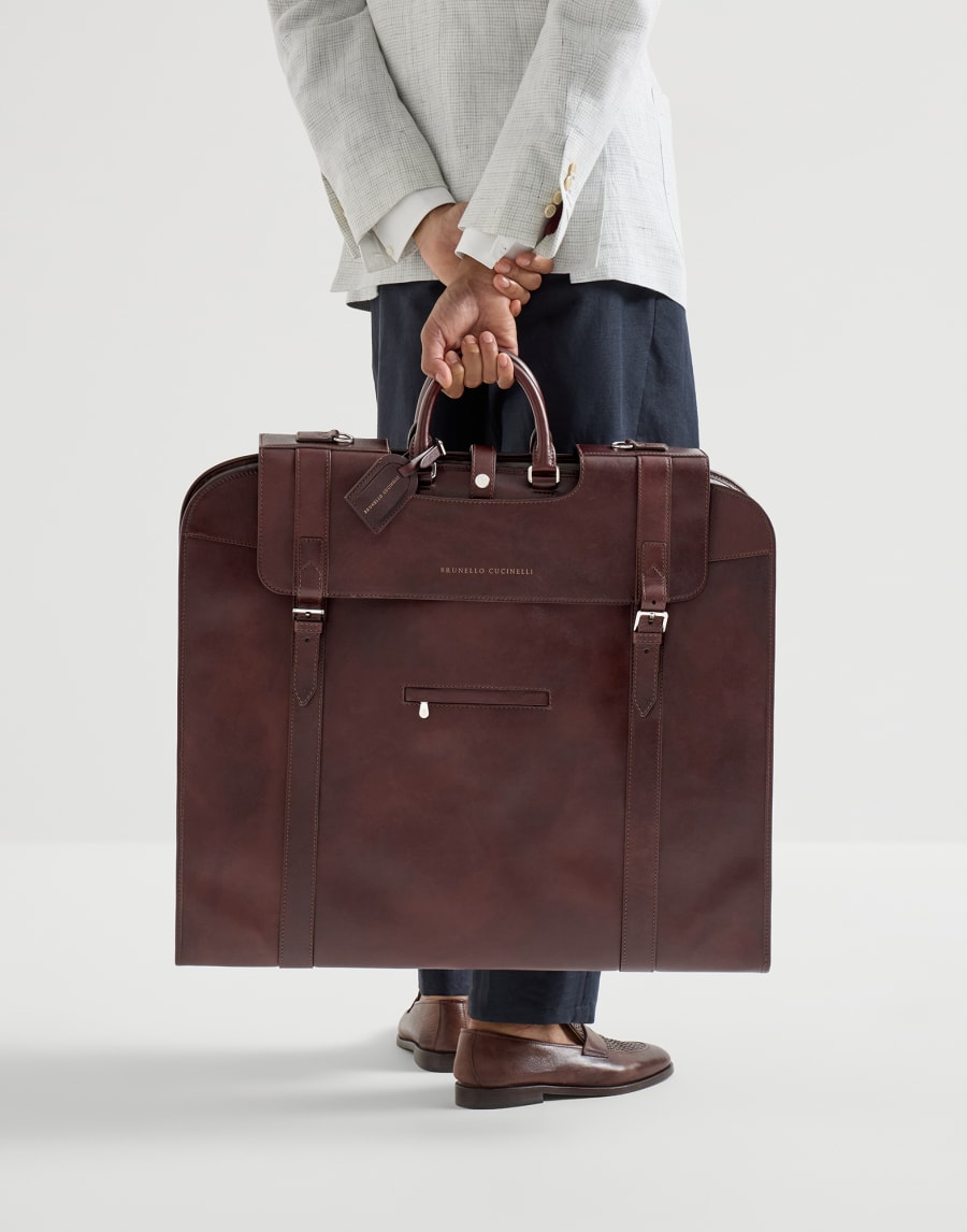 Портплед из телячьей кожи Бургунди Мужчина - Brunello Cucinelli
