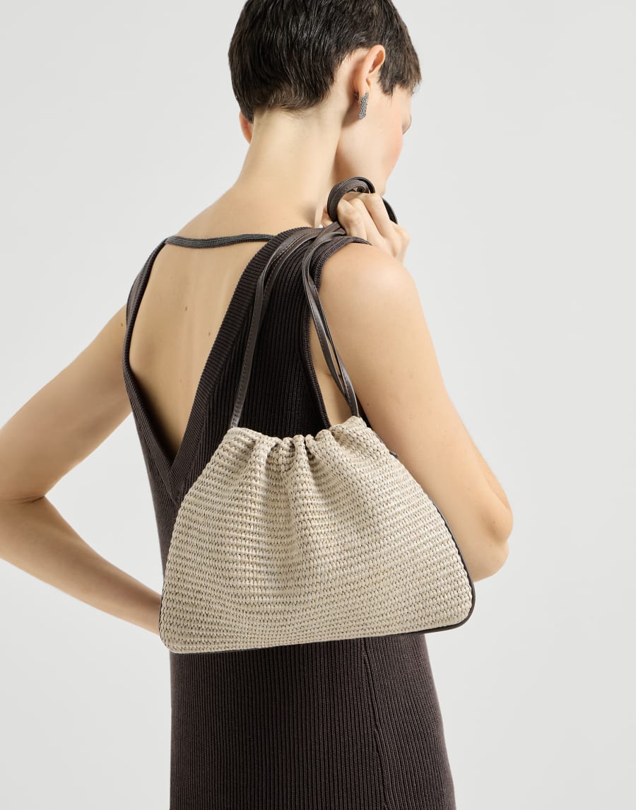 BC Duo precious net pouch bag Beige Woman - Brunello Cucinelli