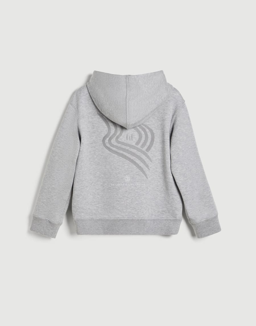 Double cloth sweatshirt Grey Boys - Brunello Cucinelli