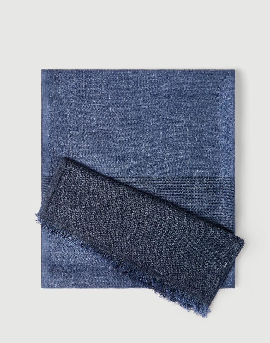 Bufanda de lino y seda Denim Hombre - Brunello Cucinelli