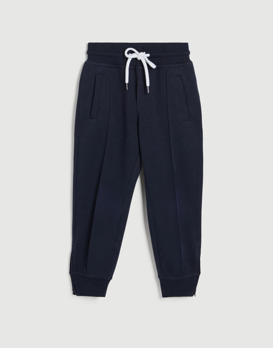 Double cloth trousers Blue Boys - Brunello Cucinelli