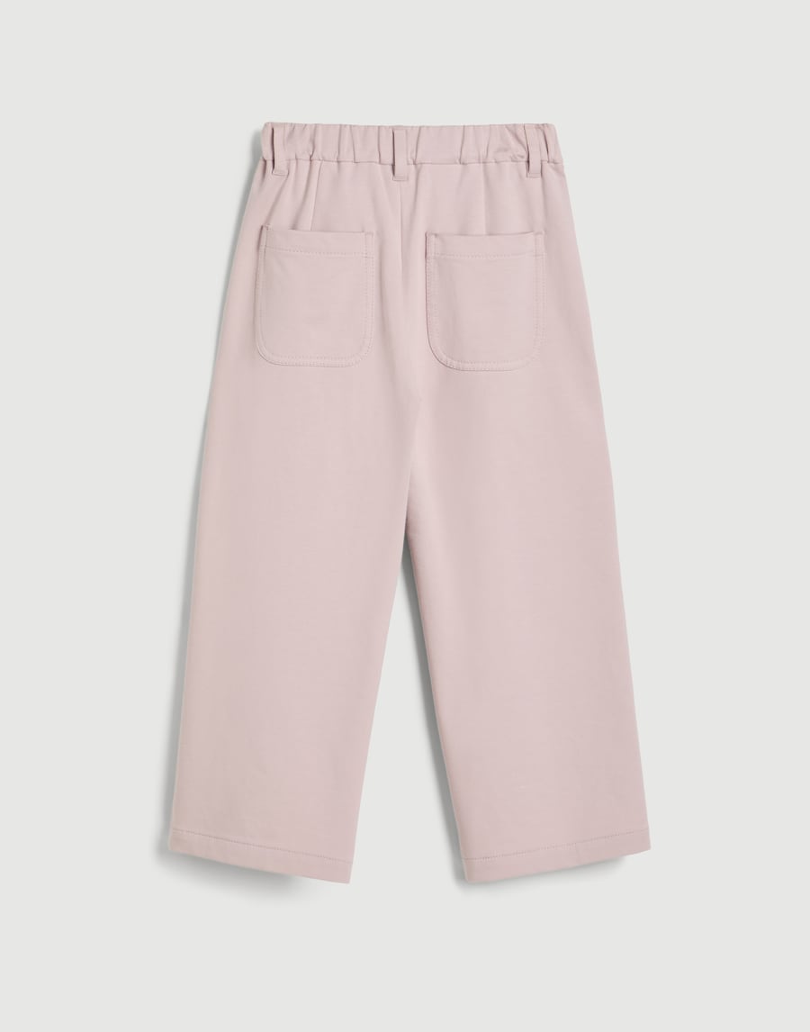 A-line trousers with monili Pink Girls - Brunello Cucinelli