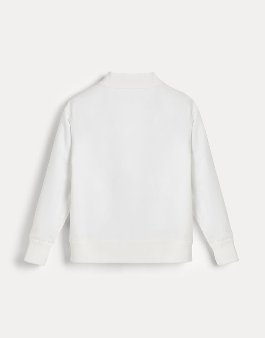 Nylon bomber-style sweatshirt White Boys - Brunello Cucinelli