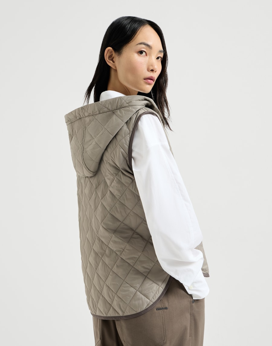 Thermore® 夹袄马甲 浅棕色 女款 - Brunello Cucinelli