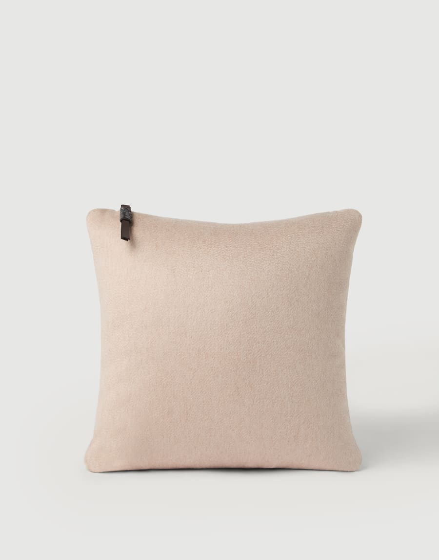 Cashmere beaver cushion Buff Lifestyle - Brunello Cucinelli