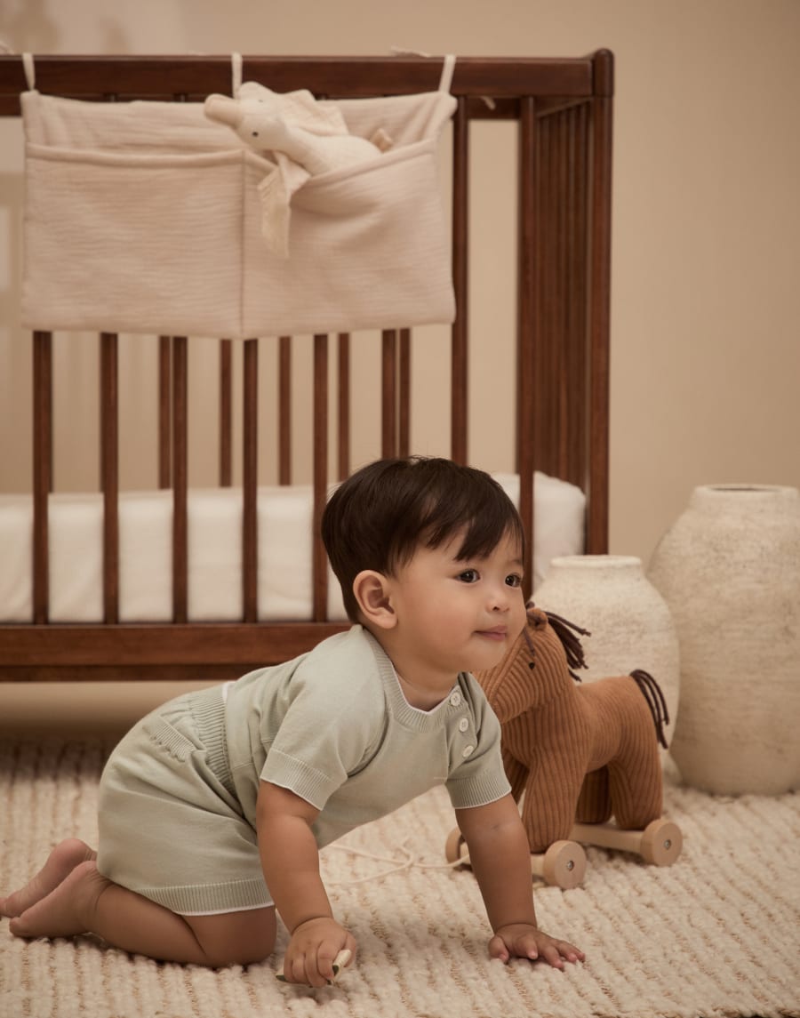 Baby Bernie knit T-shirt Mint Green Baby - Brunello Cucinelli