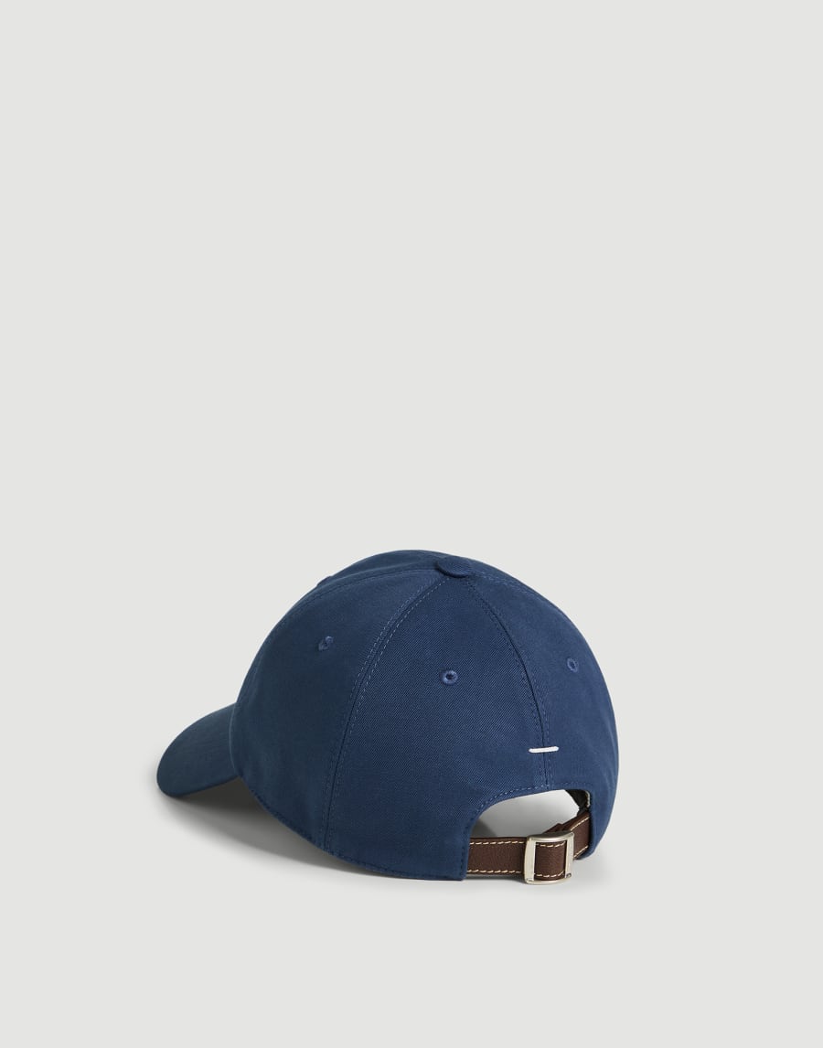 华达呢篮球帽 牛仔蓝 男童 - Brunello Cucinelli