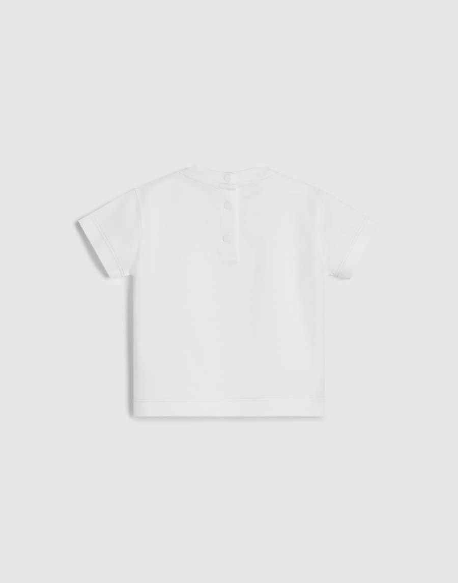 Cotton jersey Baby Bernie T-shirt White Baby - Brunello Cucinelli