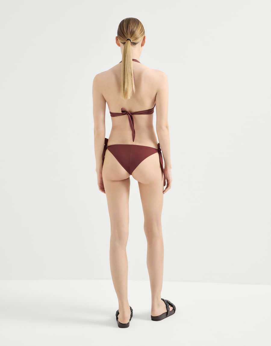 Top de bikini con Monile Burdeos Mujer - Brunello Cucinelli