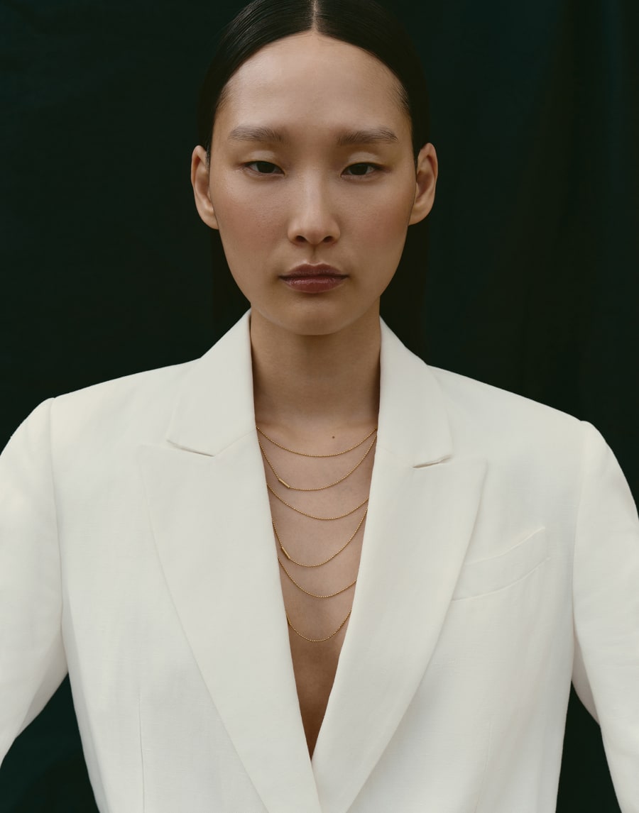 0.015カラット ダイヤモンド 18K ゴールド ネックレス ゴールド レディース - Brunello Cucinelli