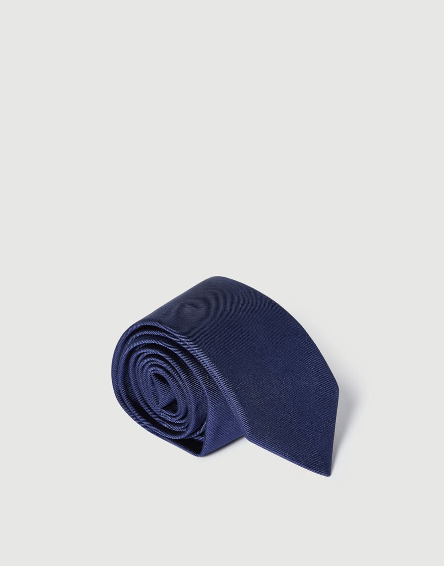 Corbata de seda texturizada Azul Hombre - Brunello Cucinelli