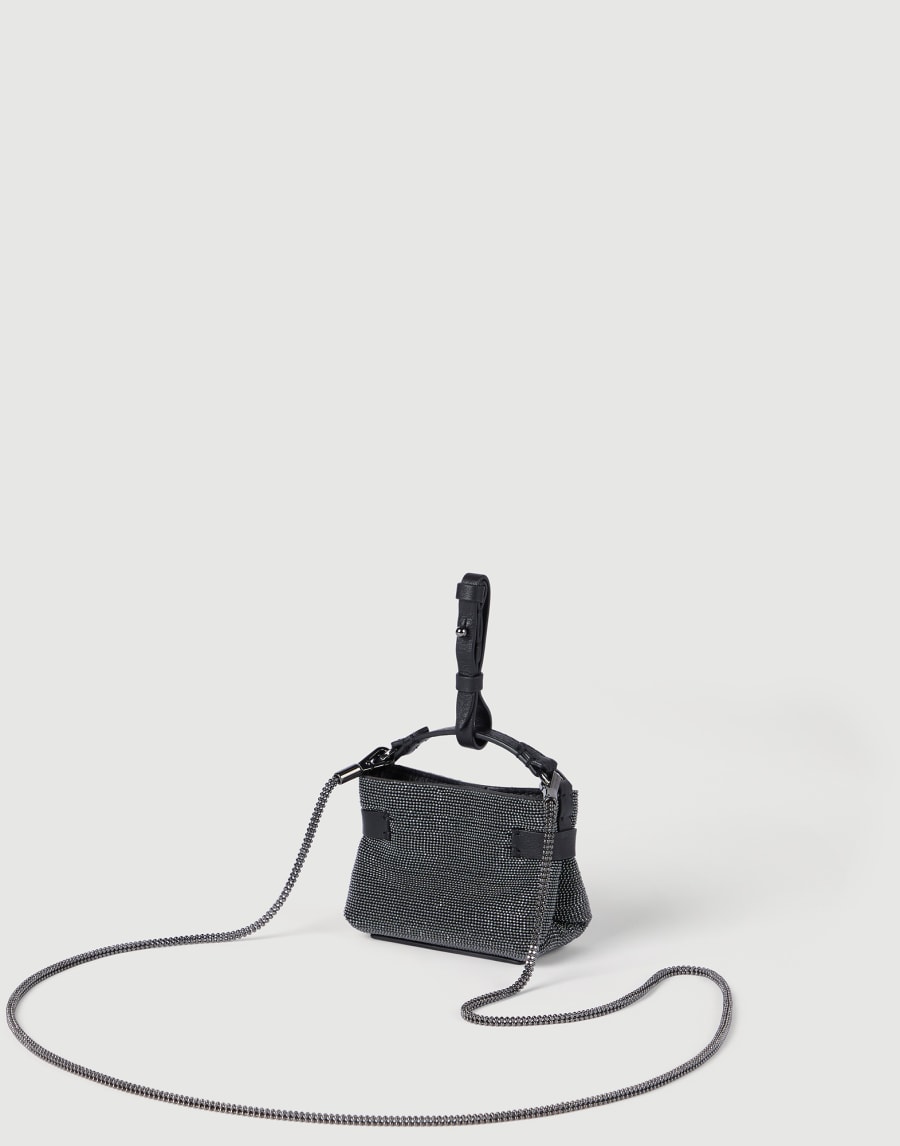 Essence precious micro bag Anthracite Woman - Brunello Cucinelli